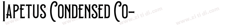 Iapetus Condensed Co字体转换